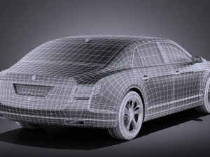 Generic Luxury Saloon 2016 vray 3D Model