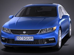 Generic Luxury Sedan 2016 vray 3D मॉडल