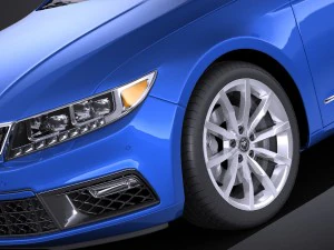 Generic Luxury Sedan 2016 vray 3D Model