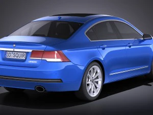 Generic Luxury Sedan 2016 vray 3D Model