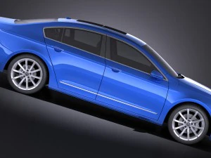 Generic Luxury Sedan 2016 vray 3D Model