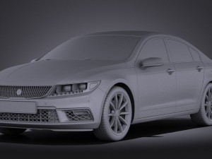 Generic Luxury Sedan 2016 vray 3D मॉडल