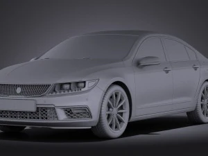 Generic Luxury Sedan 2016 vray 3D Model
