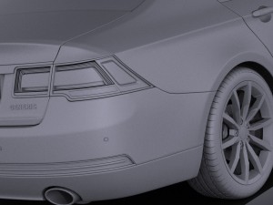 Generic Luxury Sedan 2016 vray 3D मॉडल