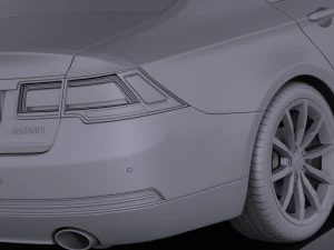 Generic Luxury Sedan 2016 vray 3D Model