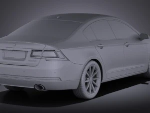 Generic Luxury Sedan 2016 vray 3D Model