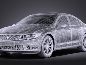 Generic Luxury Sedan 2016 vray 3D मॉडल