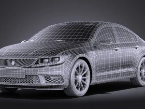 Generic Luxury Sedan 2016 vray 3D Model