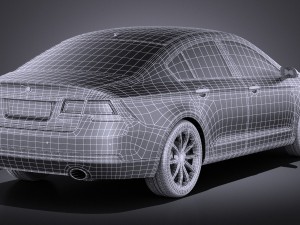 Generic Luxury Sedan 2016 vray 3D मॉडल