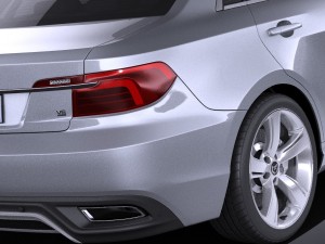 Generic Sedan Midclass 2015 vray 3D Model