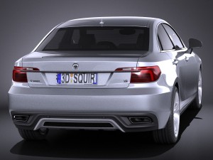 Generic Sedan Midclass 2015 vray 3D Model