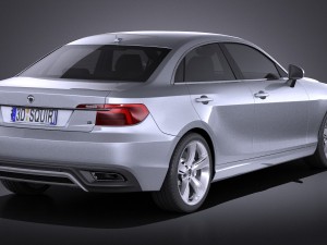 Generic Sedan Midclass 2015 vray 3D Model