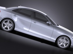 Generic Sedan Midclass 2015 vray 3D Model