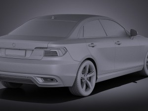 Generic Sedan Midclass 2015 vray 3D Model