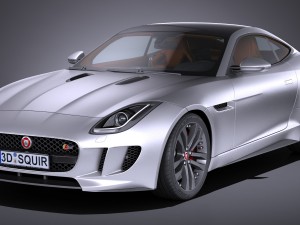 Jaguar F-type S Coupe 2017 3D Model