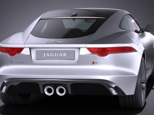 Jaguar F-type S Coupe 2017 3D Модель