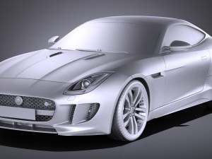 Jaguar F-type S Coupe 2017 3D Модель