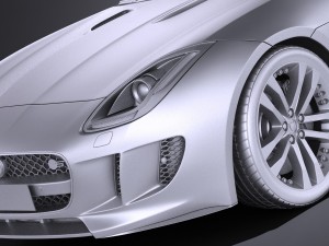 Jaguar F-type S Coupe 2017 3D Модель