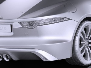 Jaguar F-type S Coupe 2017 3D Модель