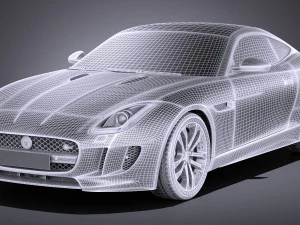 Jaguar F-type S Coupe 2017 3D Model