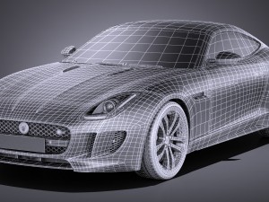 Jaguar F-type S Coupe 2017 3D Модель