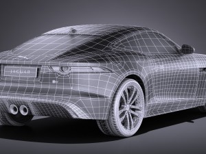 Jaguar F-type S Coupe 2017 3D Модель