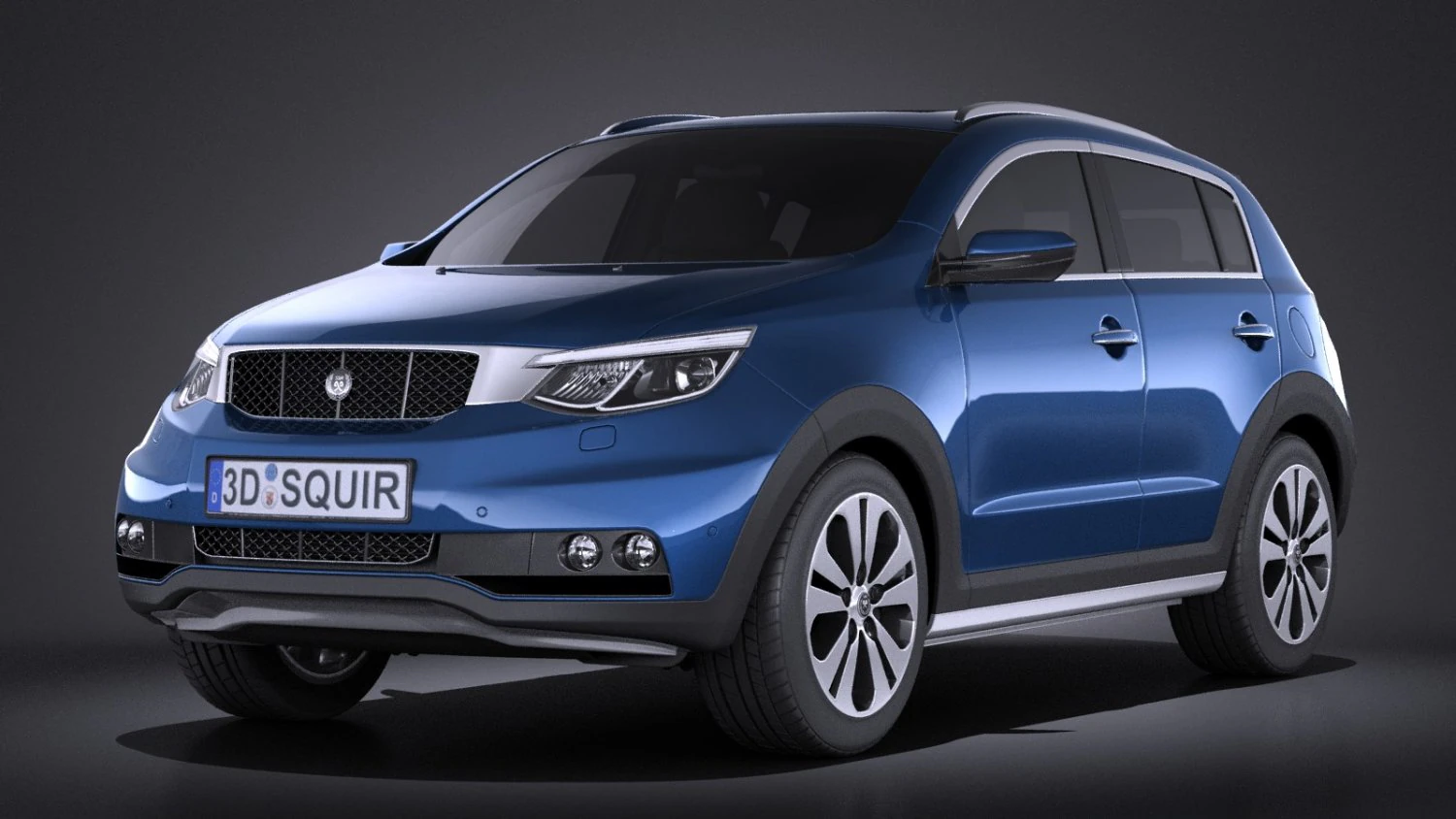 Generic SUV v1 2016 vray 3D Model .c4d .max .obj .3ds .fbx .stl .blend
