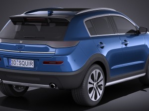 Generic SUV v1 2016 vray Modello 3D