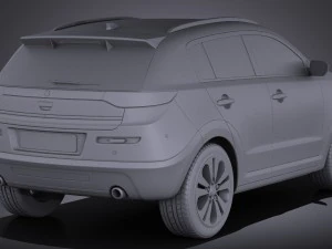 Generic SUV v1 2016 vray 3D Model