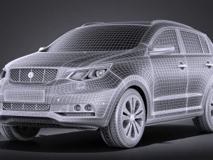 Generic SUV v1 2016 vray 3D Model