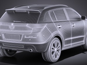 Generic SUV v1 2016 vray Modello 3D
