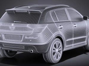Generic SUV v1 2016 vray 3D Model