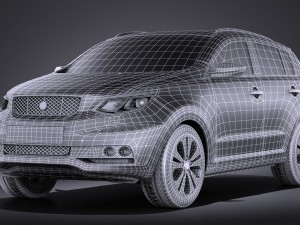 Generic SUV v1 2016 vray Modello 3D