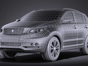 Generic SUV v1 2016 vray 3D Model
