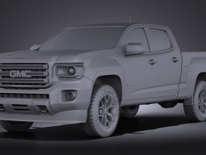 GMC Canyon Doublecab 2015 vray 3D Model