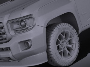 GMC Canyon Doublecab 2015 vray 3D Model