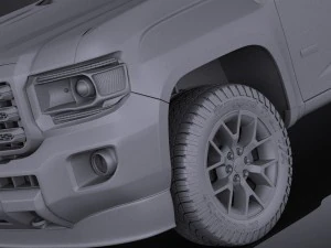 GMC Canyon Doublecab 2015 vray 3D Model