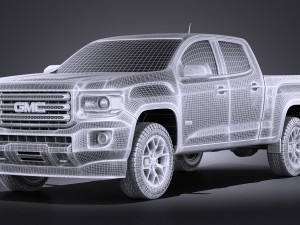 GMC Canyon Doublecab 2015 vray 3D Model