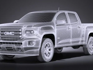 GMC Canyon Doublecab 2015 vray 3D Model