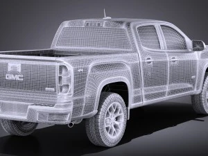 GMC Canyon Doublecab 2015 vray 3D Model