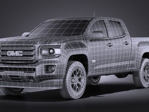 GMC Canyon Doublecab 2015 vray 3D Model