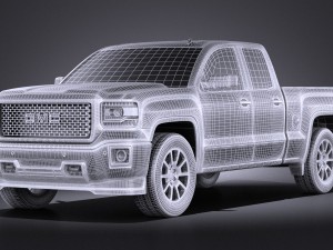 GMC Sierra 2014 Denali vray Model 3D