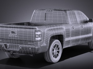 GMC Sierra 2014 Denali vray Model 3D