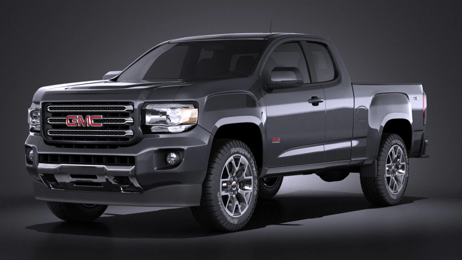 GMC Canyon 2015 vray 3D Model .c4d .max .obj .3ds .fbx .stl .blend 