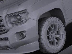 GMC Canyon 2015 vray 3D Model