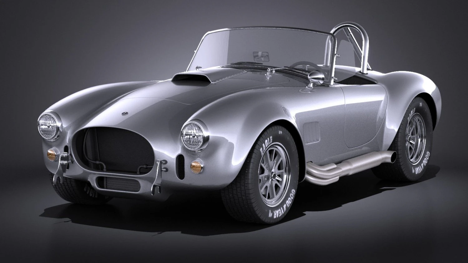 Shelby Cobra 427c 1965 3D Model .c4d .max .obj .3ds .fbx .stl .blend 
