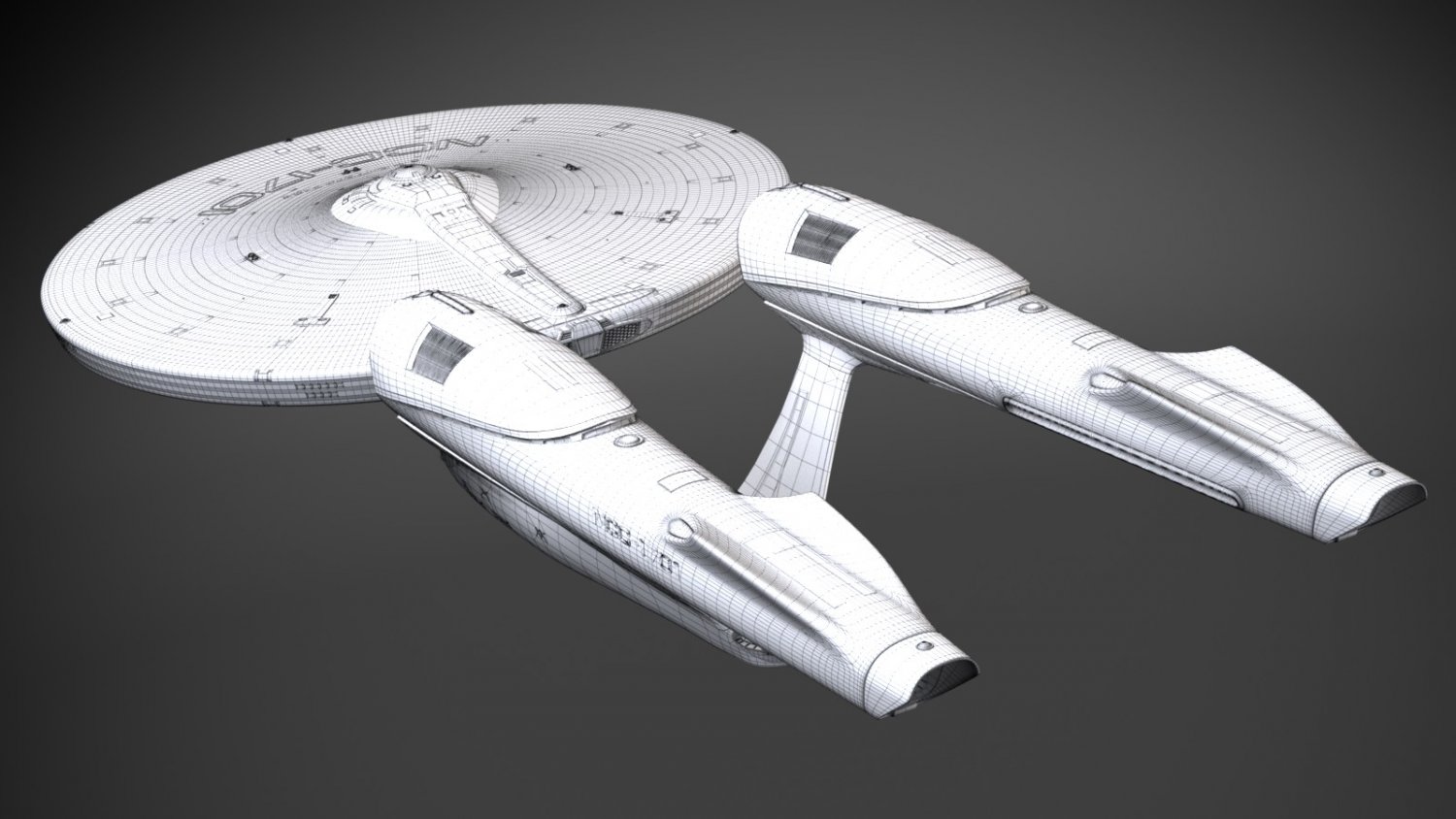 Star Trek Enterprise NCC 1701 3D Model in Fantasy