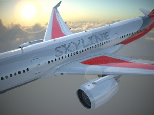 Generic Jet Airliner 3D Model