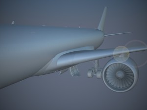 Generic Jet Airliner 3D Model
