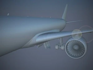 Aereo di linea generico Modello 3D